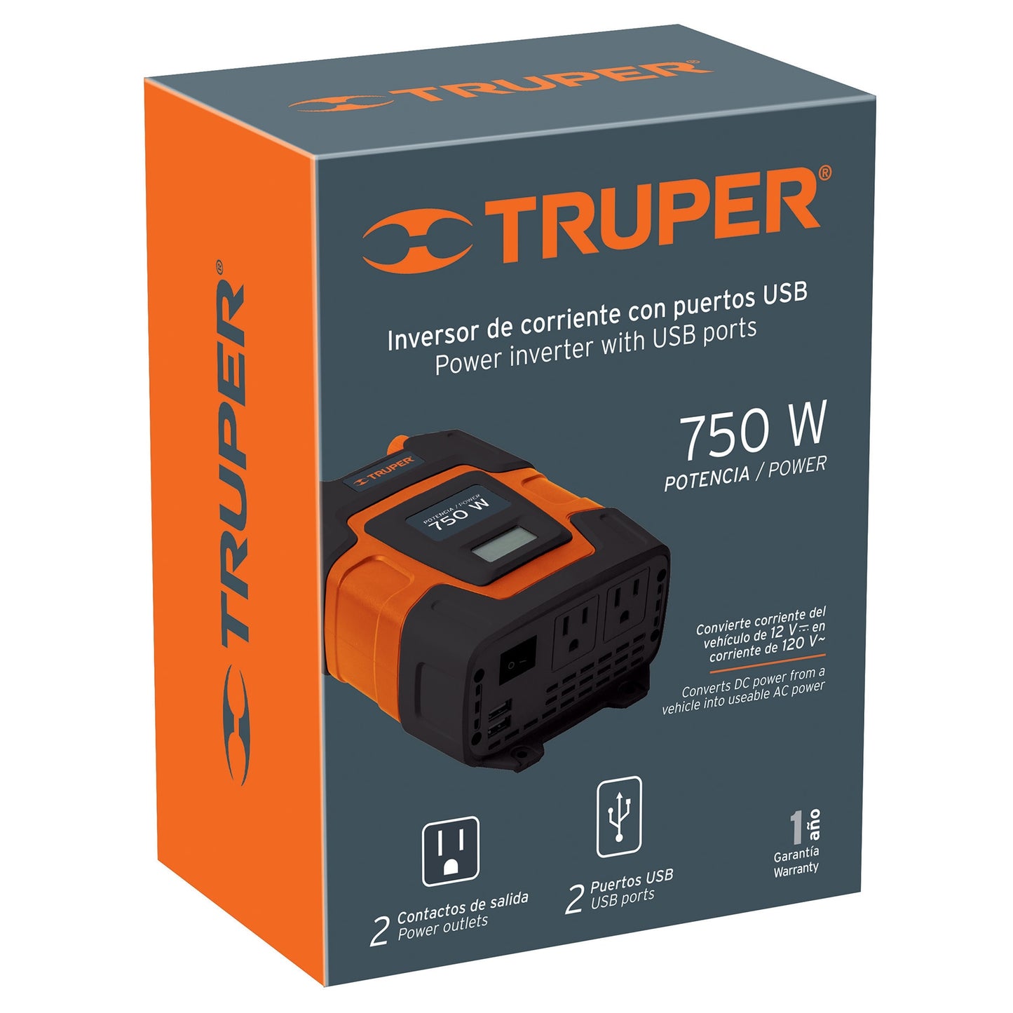 INVERSOR DE CORRIENTE DE 750 W 10490 *