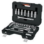 JUEGO DE 31 HERRAMIENTAS CUADRO 1/2" STD PARA MECÁNICO 102260 N