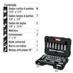 JUEGO DE 31 HERRAMIENTAS CUADRO 1/2" STD PARA MECÁNICO 102260 N