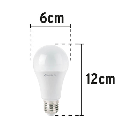 LÀMPARA LED TIPO BULBO A19 14W LUZ CÀLIDA, CAJA, VOLTECK 46593 *