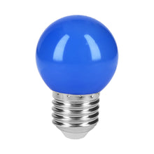 Cargar imagen en el visor de la galería, LÀMPARA LED TIPO BULBO G45 1W COLOR AZUL, CAJA, VOLTECK 46026 N
