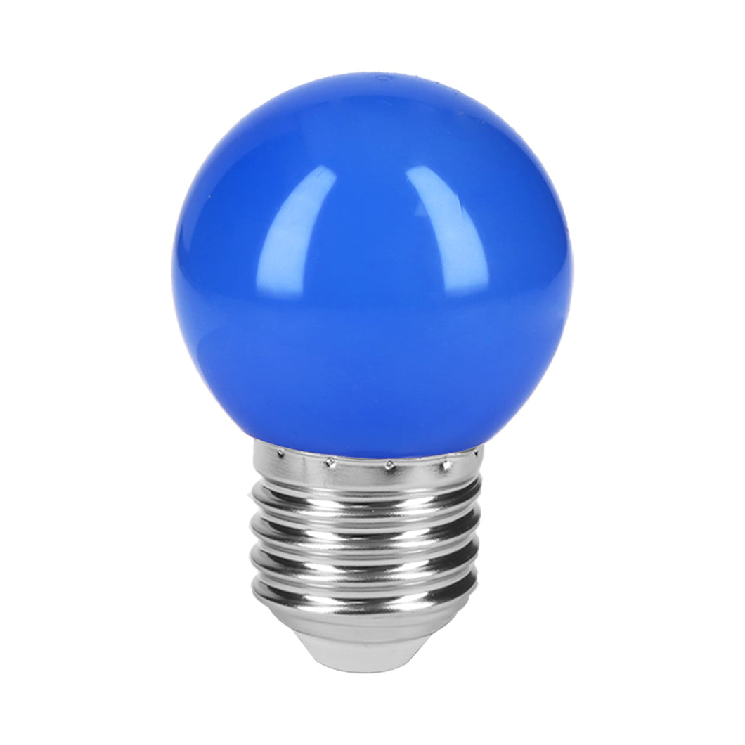 LÀMPARA LED TIPO BULBO G45 1W COLOR AZUL, CAJA, VOLTECK 46026 N