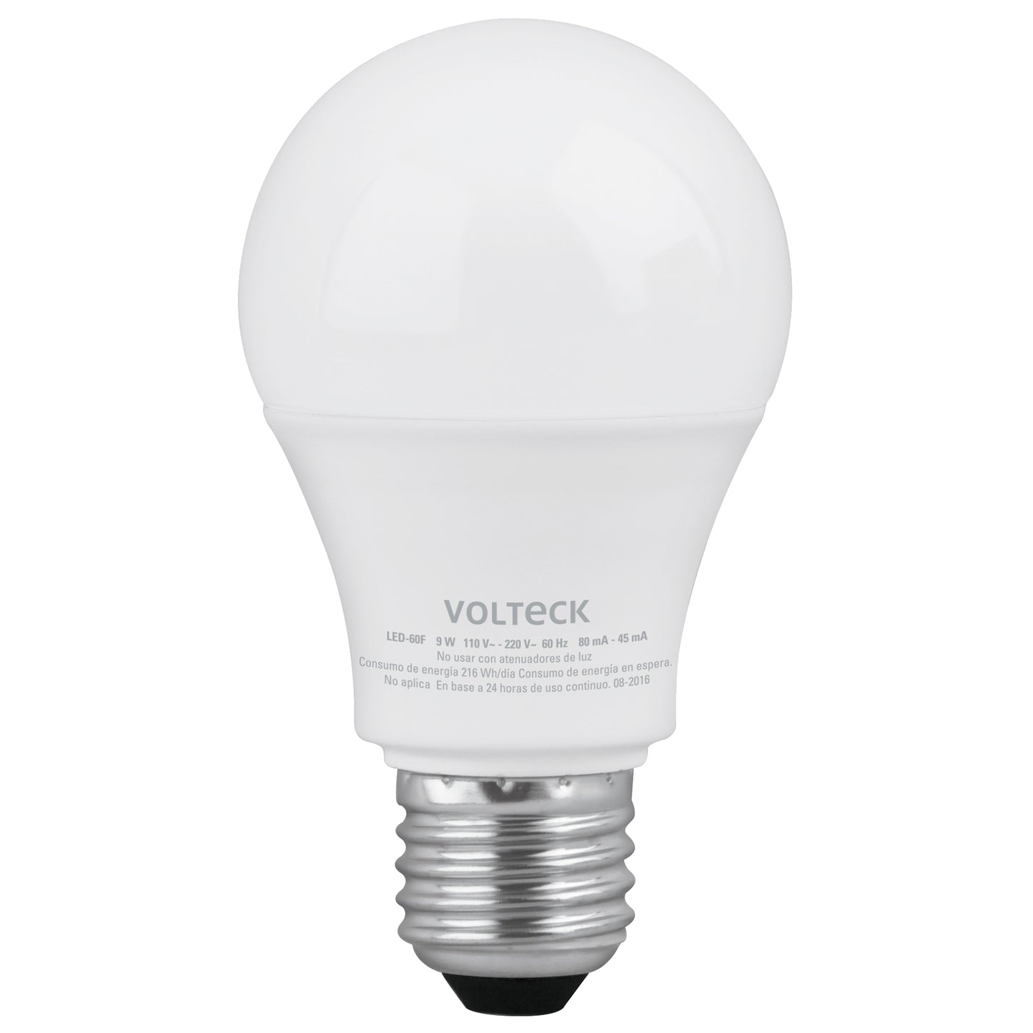 LÁMPARA DE LED, A19, 9W, E27, LUZ DE DÍA 4 PIEZAS EN CAJA COD 46864 P