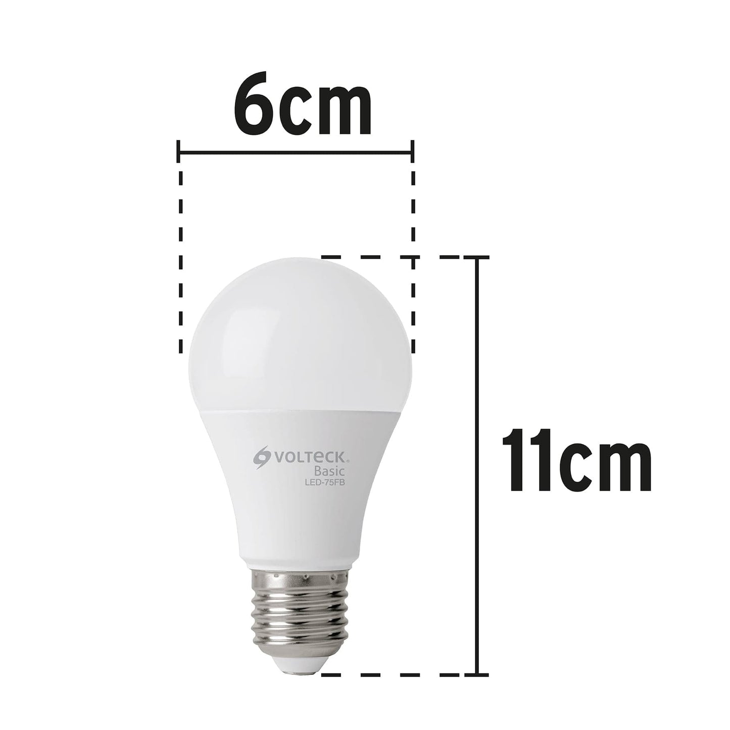 PACK DE 4 LÁMPARA DE LED, A19, 10W, LUZ DE DÍA, BASIC 28006 *