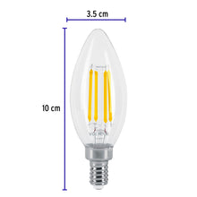 Cargar imagen en el visor de la galería, LÁMPARA LED TIPO VELA 4 W CON FILAMENTO BASE E12 LUZ CÁLIDA 48253 P
