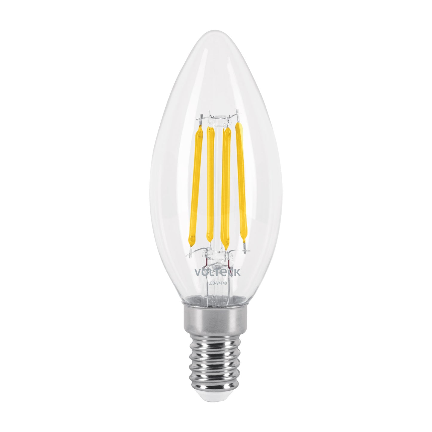 LÁMPARA LED TIPO VELA 4 W CON FILAMENTO BASE E14 LUZ CÁLIDA 48254 *