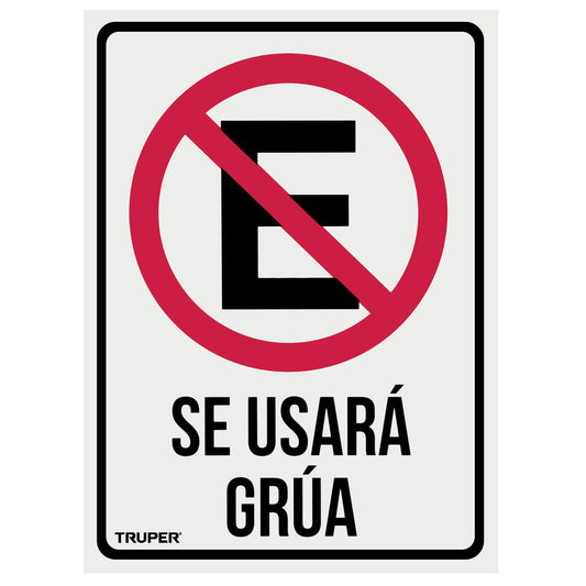 LETRERO DE SEÑALIZACION "NO ESTACIONARSE" 18347 *L