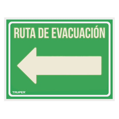 LETRERO DE SEÑALIZACION "SALIDA DE EMERGENCIA"