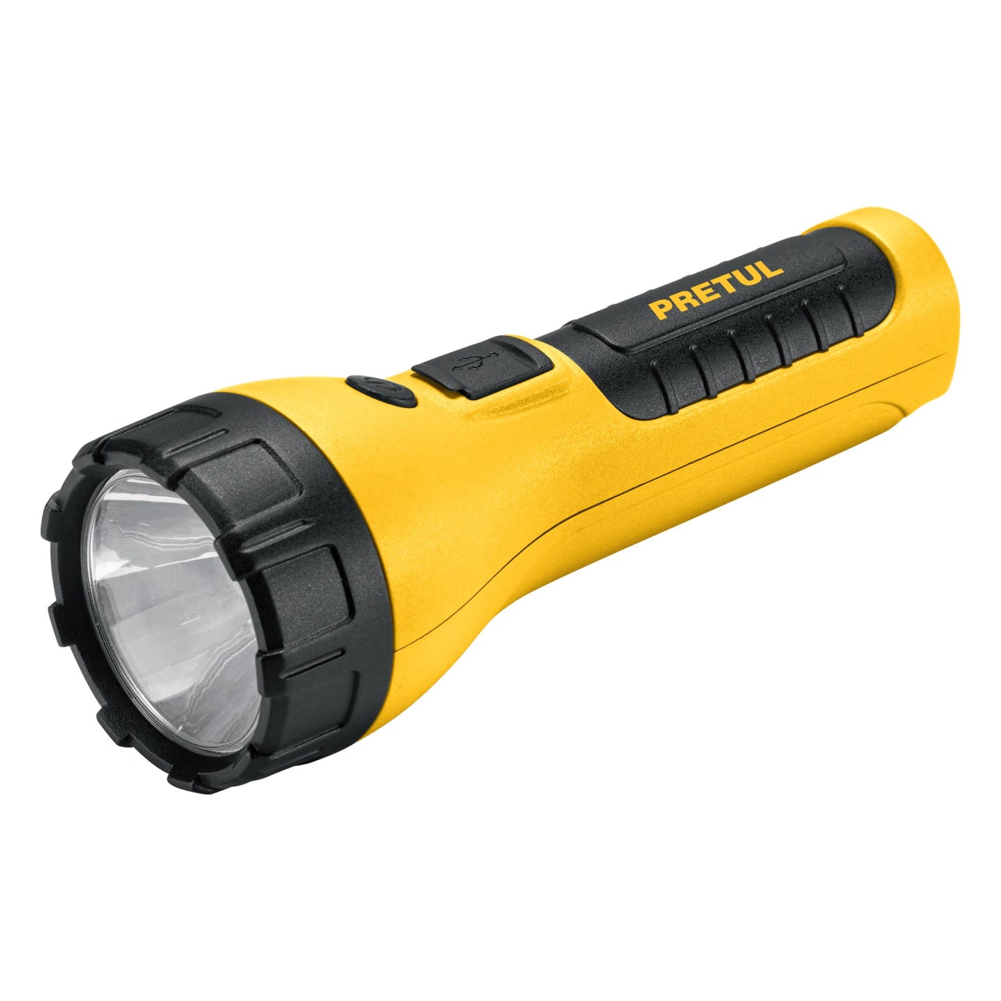LINTERNA PLÁSTICA RECARGABLE DE LED, 180 LÚMENES, PRETUL 26102 *