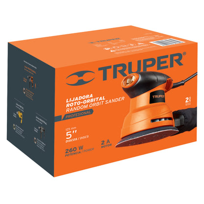 LIJADORA ROTO ORBITAL 5", 260 W TRUPER PRO 15398 *
