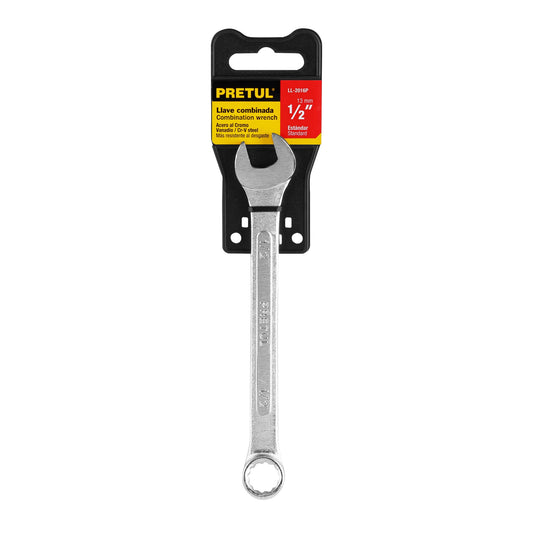 LLAVE COMBINADA 1/2'' X 170 MM DE LARGO, PRETUL 21884 *