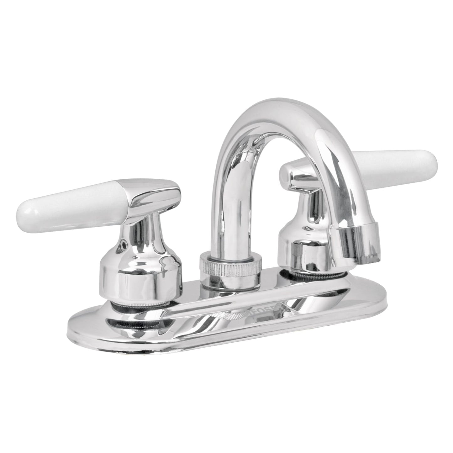 MEZCLADORA 4'' PARA LAVABO, CUELLO CURVO, MANERALES CONO 49204 N