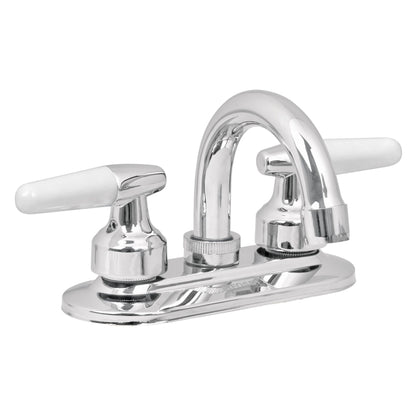 MEZCLADORA 4'' PARA LAVABO, CUELLO CURVO, MANERALES CONO 49204 N