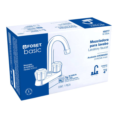 MEZCLADORA PARA LAVABO MANERALES DE ACRILICO 49277 N