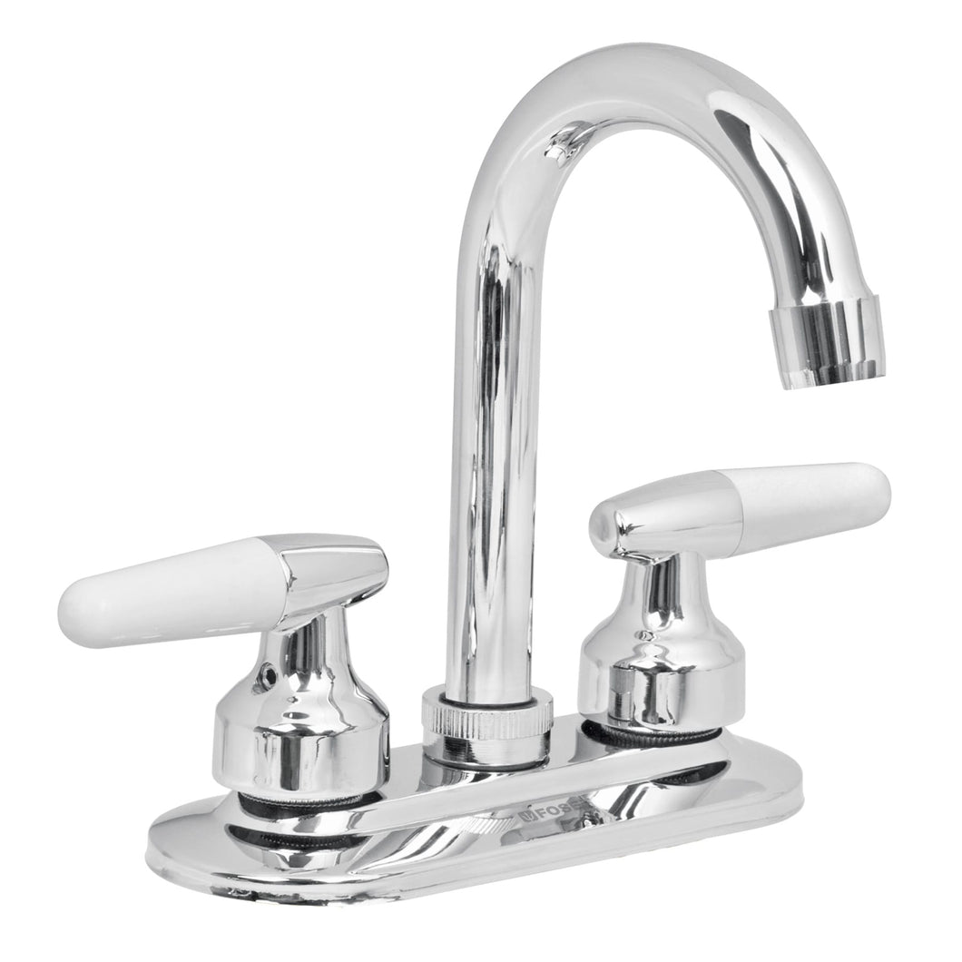 MEZCLADORA 4'' PARA LAVABO, CUELLO BAR, MANERALES CONO 49213 N