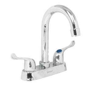 MEZCLADORA 4'' PARA LAVABO,CUELLO BAR, MANERALES PALANCA, BASIC 49280 P