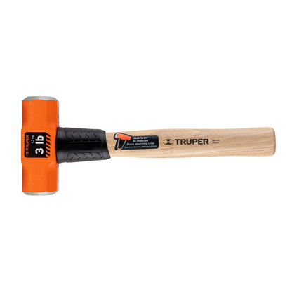 MARRO OCTAGONAL 3 LB, MANGO DE MADERA 12", TRUPER 16507 *