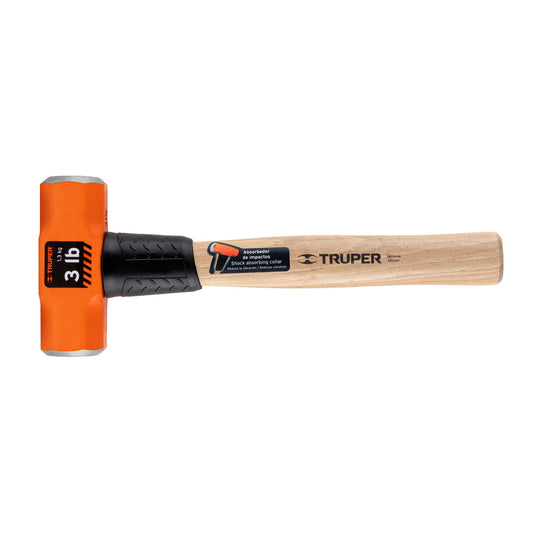 MARRO OCTAGONAL 3 LB, MANGO DE MADERA 12", TRUPER 16507 *