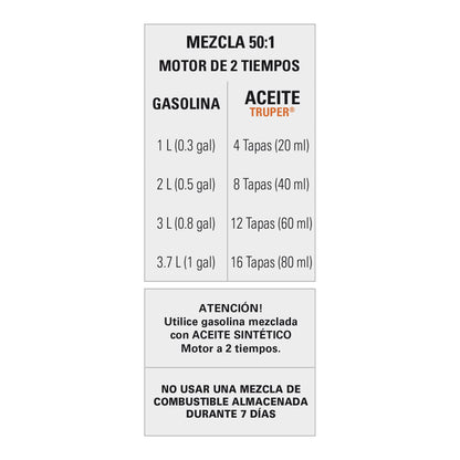 MOTOSIERRA 60CC A GASOLINA CON BARRA DE 20'', PRETUL 27045 *