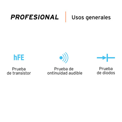 MULTIMETRO DIGITAL PROFESIONAL 10402 P
