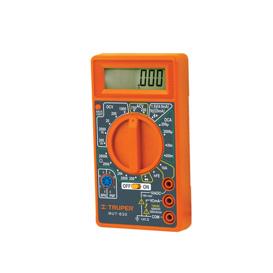 MULTIMETRO DIGITAL ESCOLAR TRUPER 10400 *