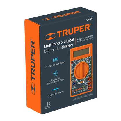 MULTIMETRO DIGITAL ESCOLAR TRUPER 10400 *