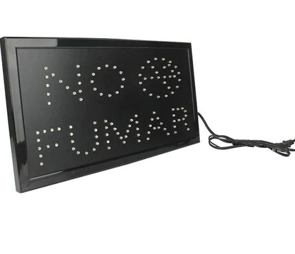 LETRERO LUMINOSO LEDS NO FUMAR