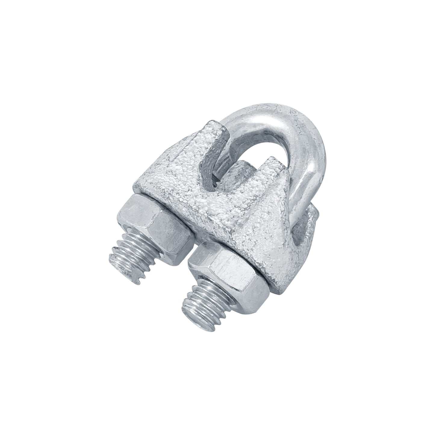 BLISTER CON 2 NUDOS (PERROS) DE HIERRO PARA CABLE DE 5/16" 44085 N