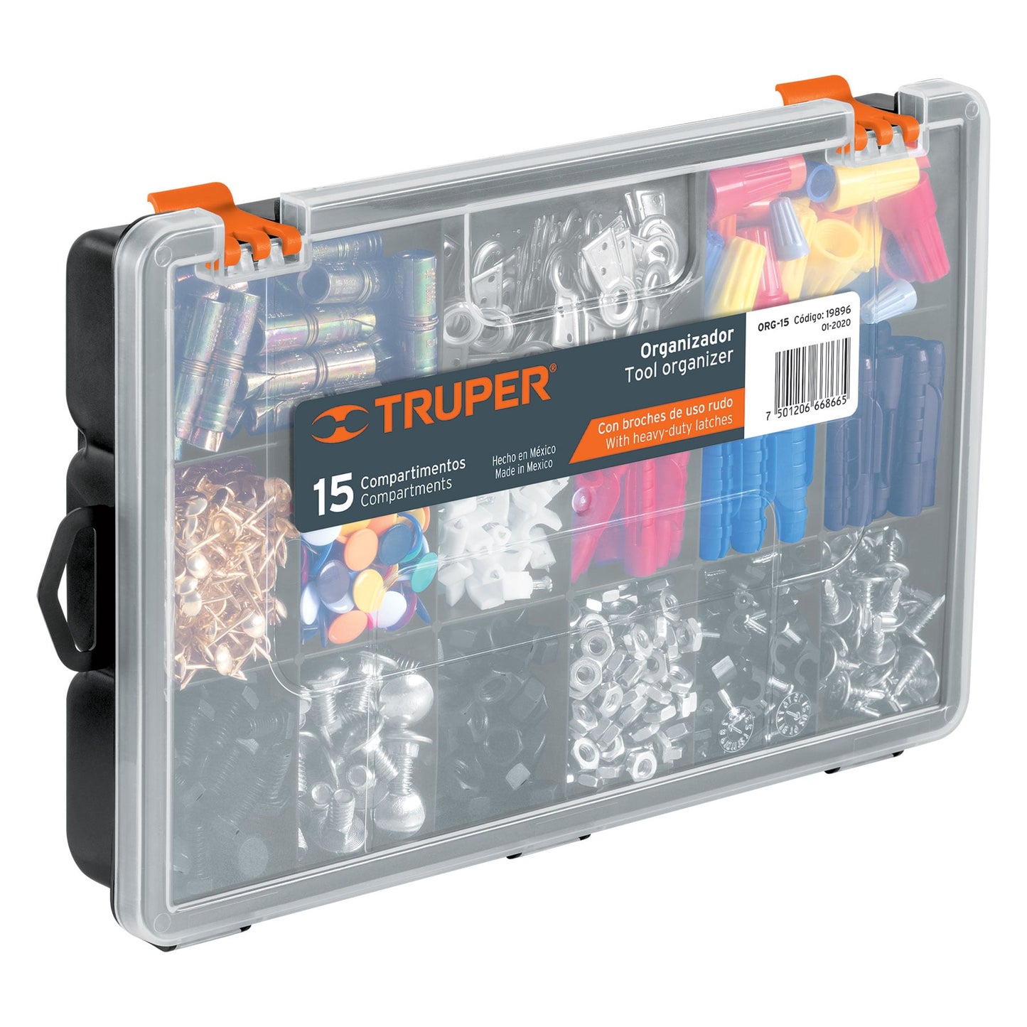 ORGANIZADOR 15 COMPARTIMIENTOS TRUPER 19896 *