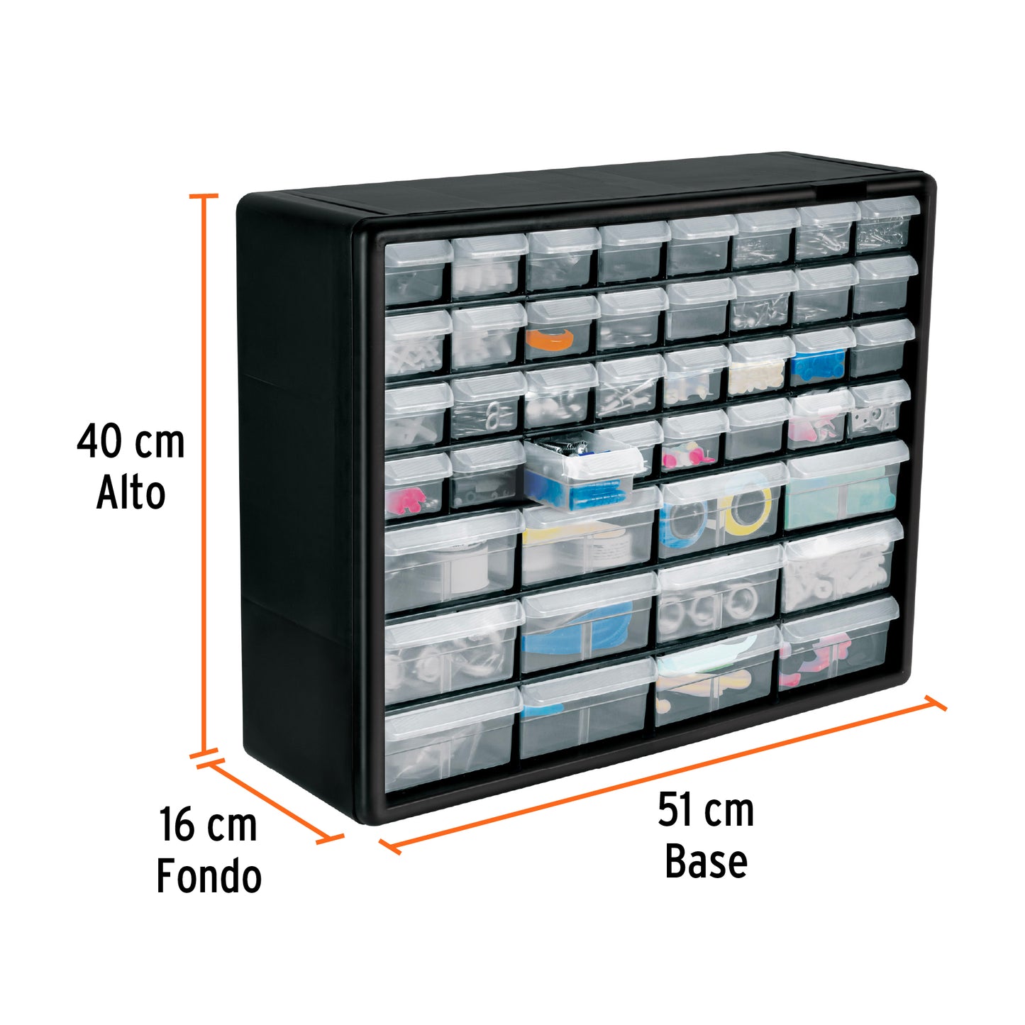 ORGANIZADOR CON 44 GAVETAS, TRUPER 102642 *