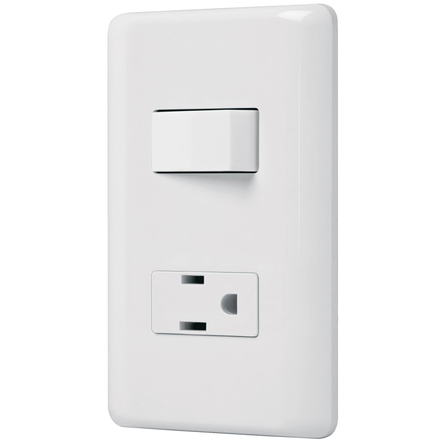 PLACA ARMADA CONTACTO E INTERRUPTOR SENCILLO BASIC 25077 *