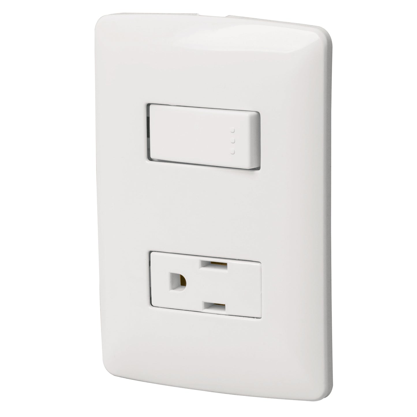 PLACA ARMADA CONTACTO E INTERRUPTOR, LÍNEA ITALIANA