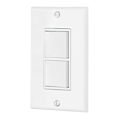 PLACA ARMADA CON 2 APAGADORES LINEA CLASSIC