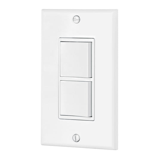 PLACA ARMADA CON 2 APAGADORES LINEA CLASSIC