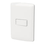 PLACA ARMADA 1 INTERRUPTOR ESCALERA, BLANCO, LÍNEA ITALIANA 46460 N