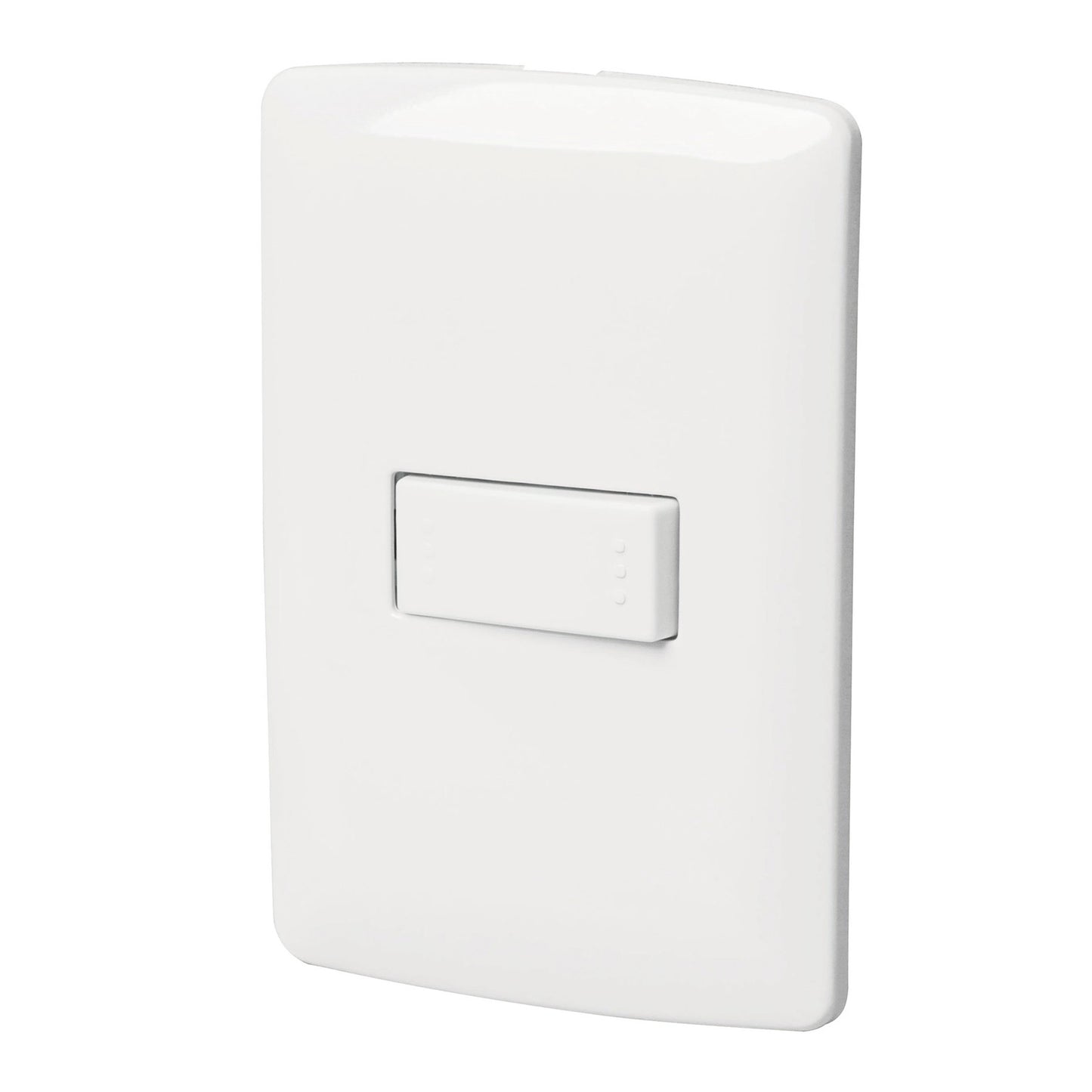 PLACA ARMADA 1 INTERRUPTOR ESCALERA, BLANCO, LÍNEA ITALIANA 46460 N