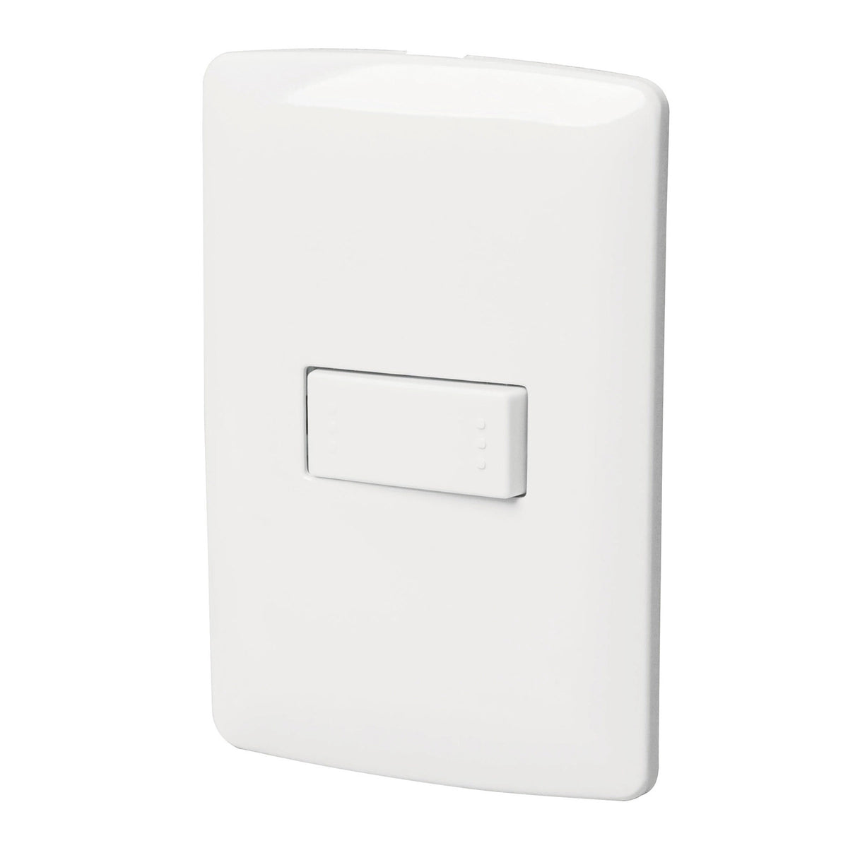 PLACA ARMADA 1 INTERRUPTOR ESCALERA, BLANCO, LÍNEA ITALIANA 46460 N