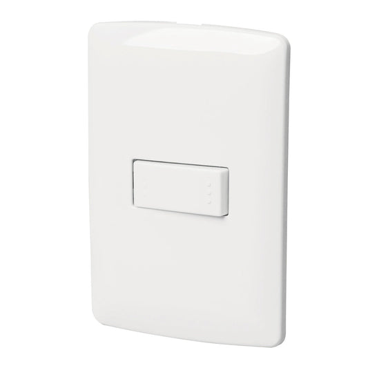 PLACA ARMADA 1 INTERRUPTOR ESCALERA, BLANCO, LÍNEA ITALIANA 46460 N