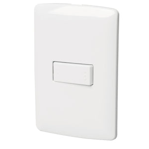 PLACA ARMADA 1 INTERRUPTOR SENCILLO, LÍNEA ITALIANA