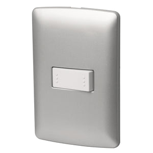 PLACA ARMADA 1 INTERRUPTOR SENCILLO, LÍNEA ITALIANA