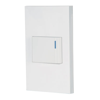 PLACA ARMADA 1 INTERRUPTOR, 1.5 MÓDULOS, ESPAÑOLA, BLANCO 45592 *