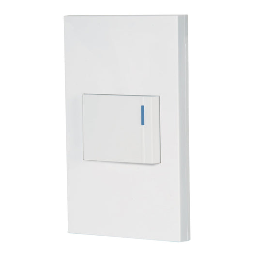 PLACA ARMADA 1 INTERRUPTOR, 1.5 MÓDULOS, ESPAÑOLA, BLANCO 45592 *