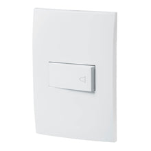 Cargar imagen en el visor de la galería, PLACA CON TIMBRE LÍNEA OSLO BLANCO 46498 *
