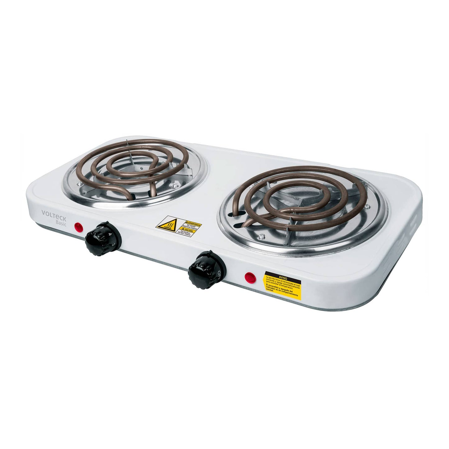 PARRILLA ELÉCTRICA 2 QUEMADORES, RECTANGULAR, VOLTECK 23032 *