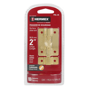 PASADOR DE LATON 2" HERMEX 43724 *