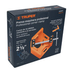 PRENSA ESQUINERA PROFESIONAL, 2-1/2" DE ALUMINIO, TRUPER 102597 N