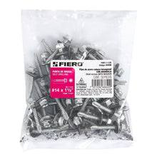 Cargar imagen en el visor de la galería, BOLSA CON 50 PIJAS 1-1/2&#39;&#39; HEXAGONAL, PUNTA BROCA CON RONDANA 44408 P
