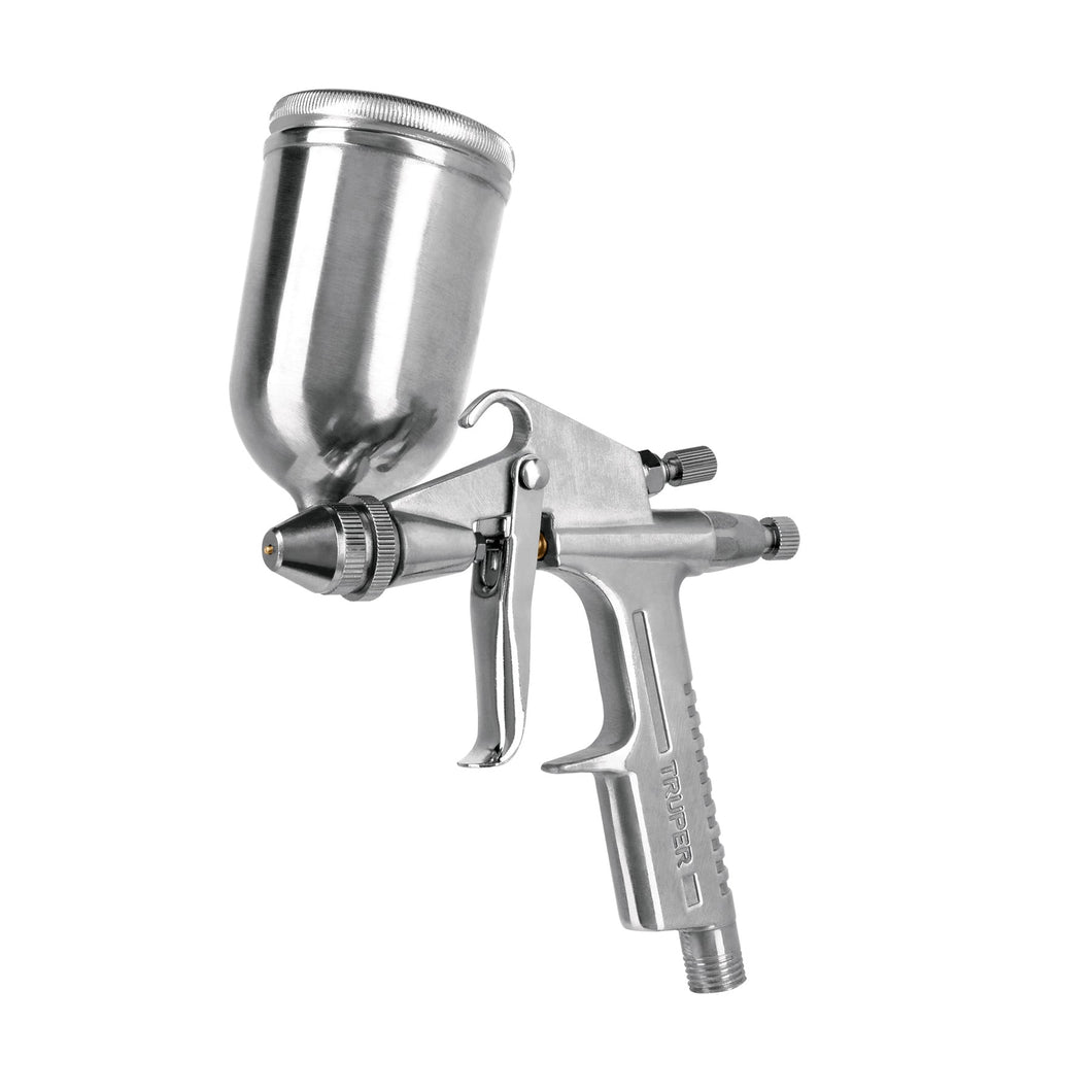 PISTOLA COMPACTA P/RETOQUE LVMP VASO ALUM, 0.5MM, TRUPER 11098 N