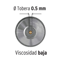 Cargar imagen en el visor de la galería, PISTOLA COMPACTA P/RETOQUE LVMP VASO ALUM, 0.5MM, TRUPER 11098 N

