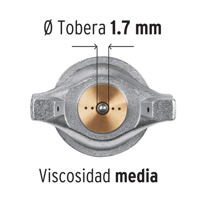 PISTOLA DE GRAVEDAD 1.7 MM 13061 P